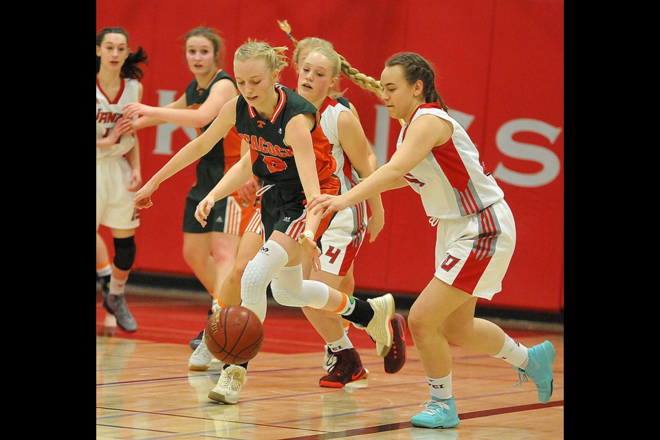 Peacock’s Anna Maelde had 15 points in the season-opening win against Assiniboia. File photo.