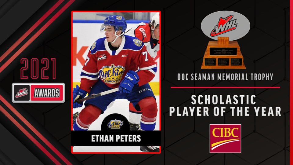 Ethan Peters WHL award