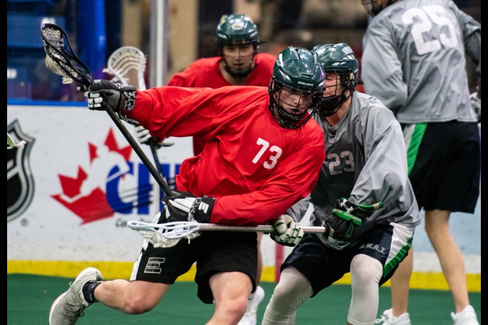 Moose Jaw’s Quinn Ingalls in action during the Team Canada Saskatchewan combine earlier this year. WIJL.com photo