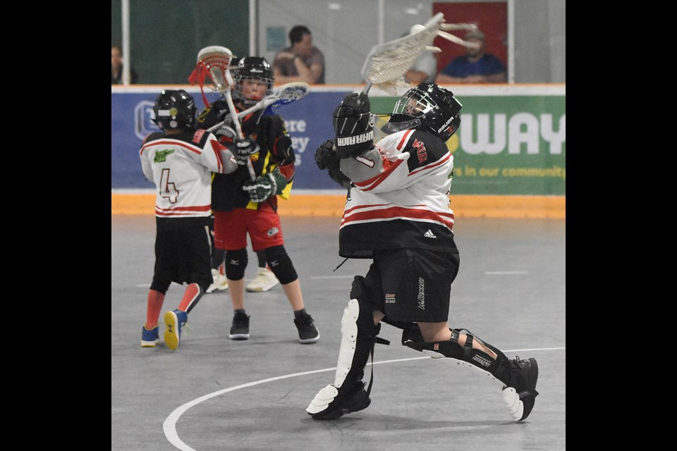 Reid Yeroschak fires the ball up the floor against the Weyburn Thrashers.