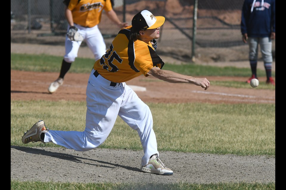 Moose Jaw reliever Jesse Scholtz continued his outstanding season with five innings of two-hit ball after Regina took their big lead.