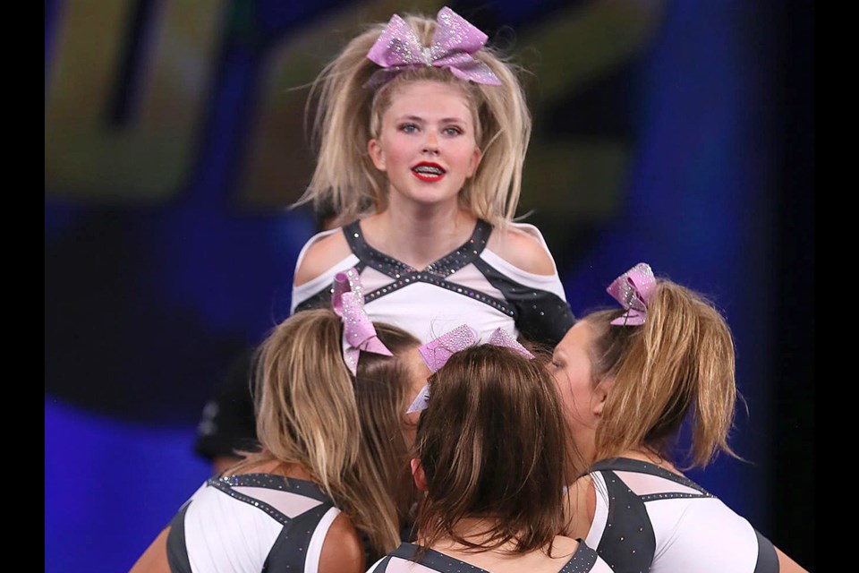 Moose Jaw’s Kendall Robinson is a member of the Regina-based Rebels Cheerleading Athletics team Smoke which won a world title at the Cheerleading Worlds late last month.
