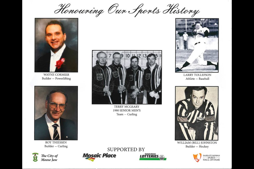 The 2019 Moose Jaw and District Sports Hall of Fame inductees.