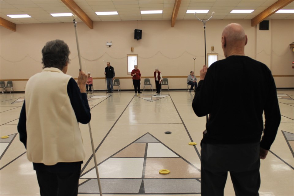 shuffleboard lane