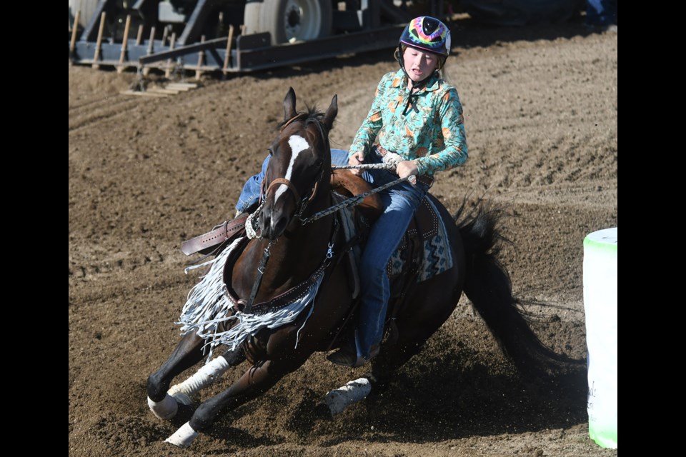 Moose Jaw's Kollins Drake in action aboard High Class Slinky.