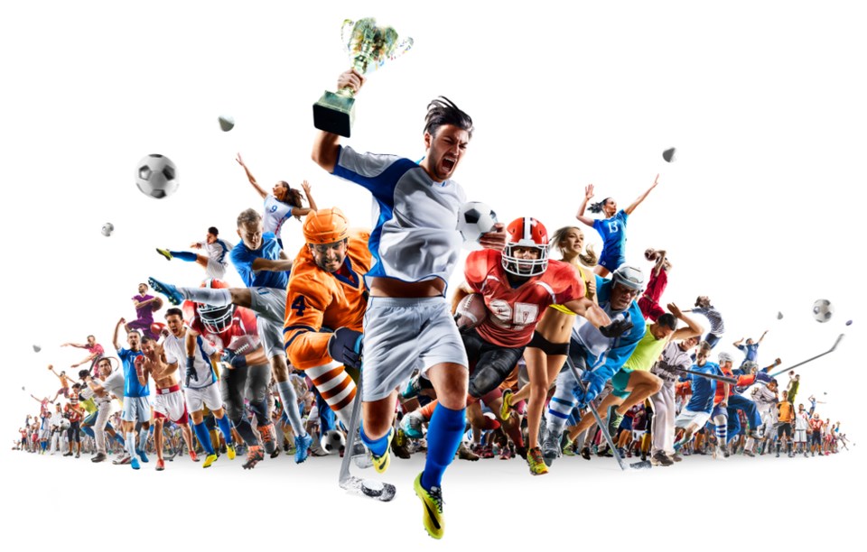 sports collage stock