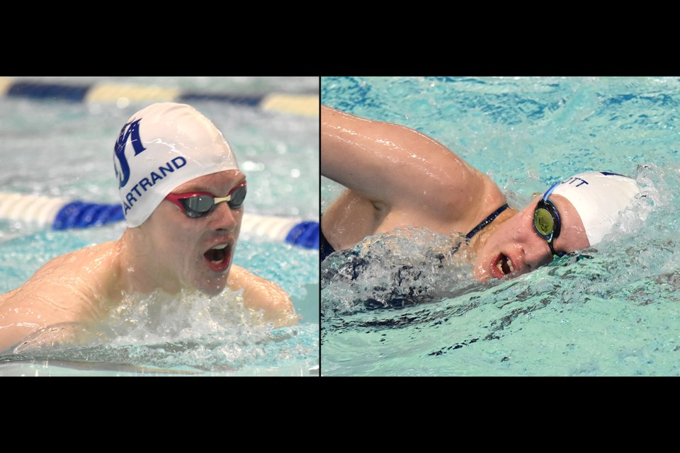 Damian Chartrand and Makaya Arnott were both in action in the pool in Niagara.