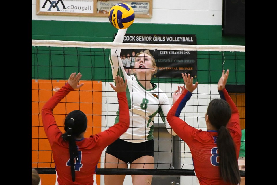 Action from the Moose Jaw senior girls invitational volleyball tournament this past weekend.
