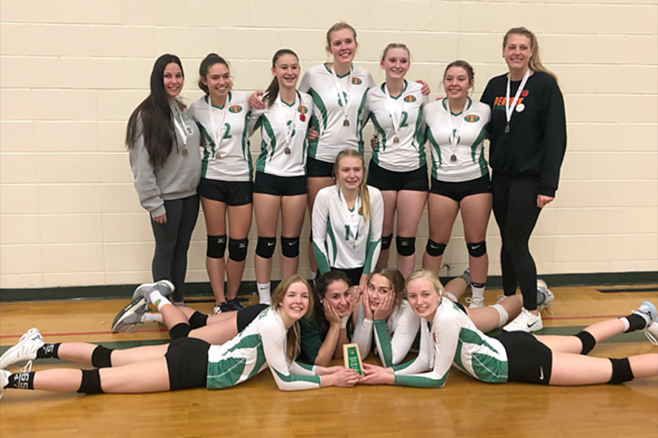 The Peacock Toilers won their 4A girls regional volleyball championship this past weekend, defeating the Vanier Spirits 2-1 in the final.