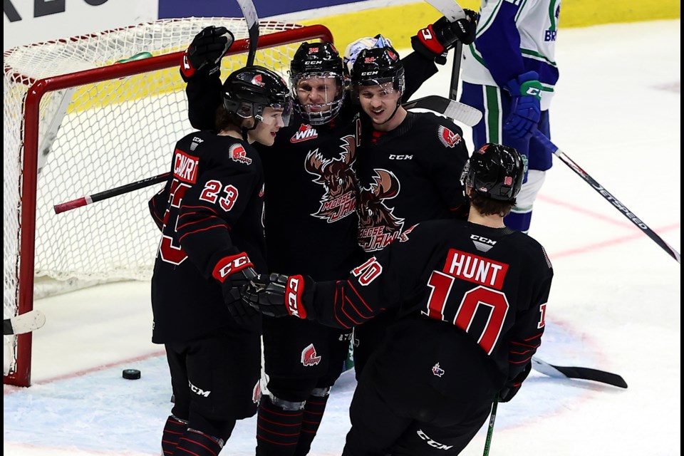 Ryder Korczak (centre) is ranked 34th overall heading into the 2021 NHL Entry Draft.