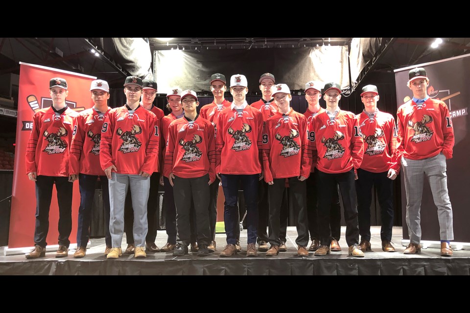 Warriors prospects chosen in the most recent WHL draft or listed in the time since gather for a group photo to close out the team’s 2019 Development Camp kick-off event.