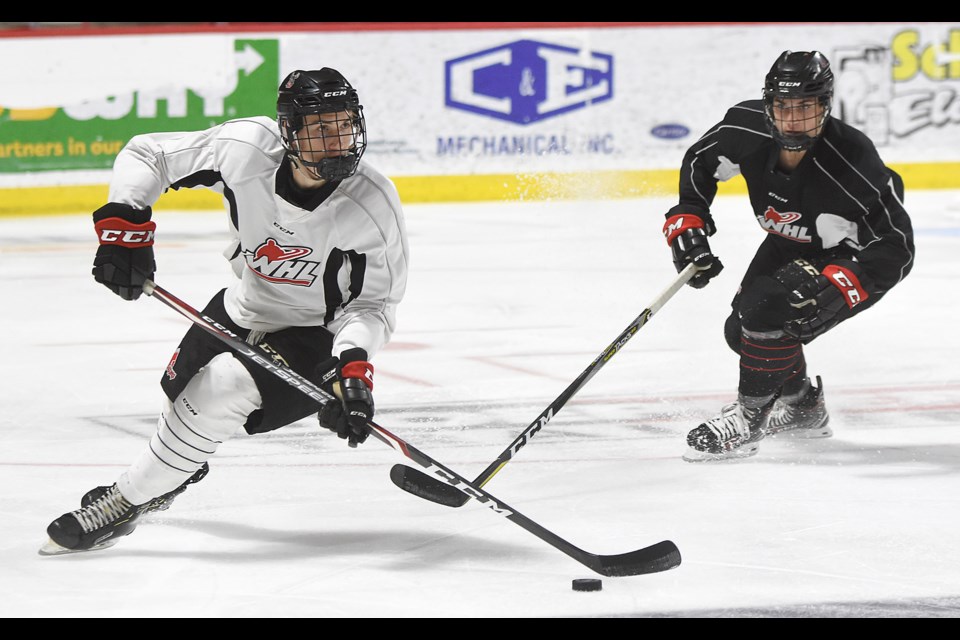 There was plenty of high-paced action during the Warriors Black White Intrasquad game on Sunday afternoon.