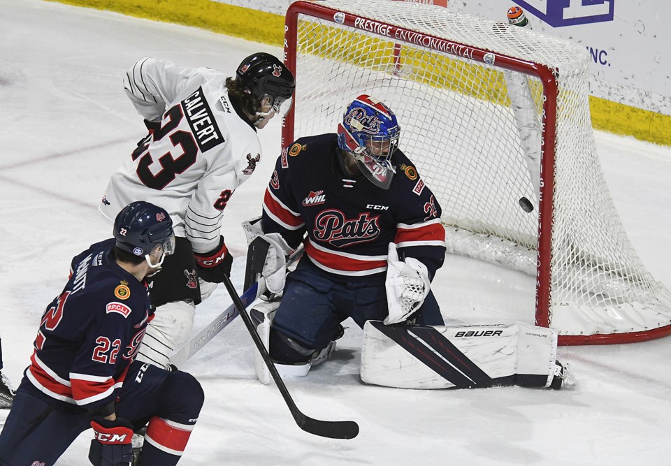 Warriors Pats Calvert goal