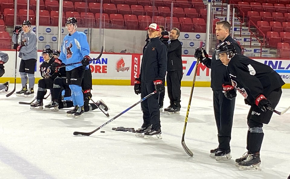 Warriors practice pre-Winnipeg