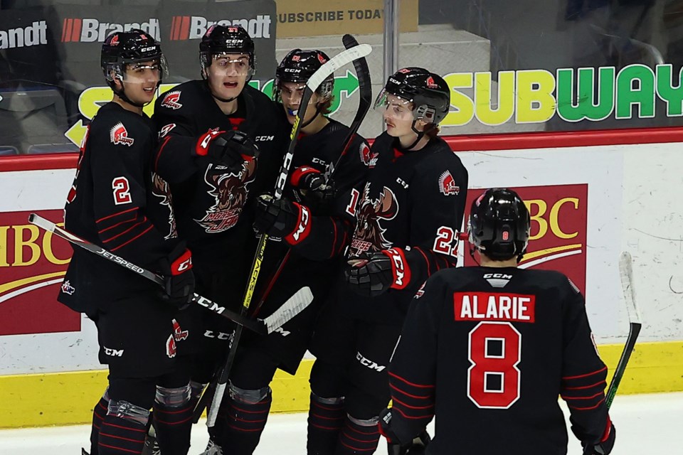 Warriors Saskatoon goal celeb2