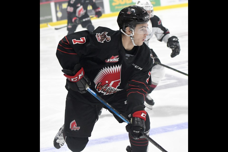 Brayden Tracey returned to the line-up for the Moose Jaw Warriors on Friday night.