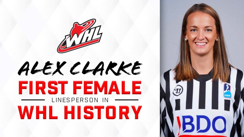 WHL woman official