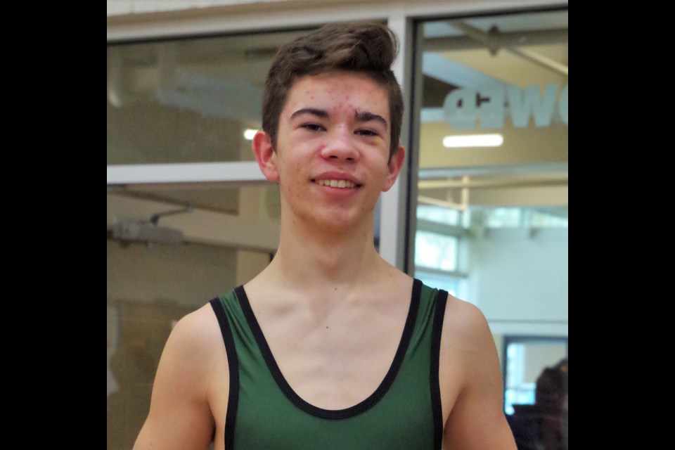 Liam Vargo took first place at the South Sask. high school tournament recently.