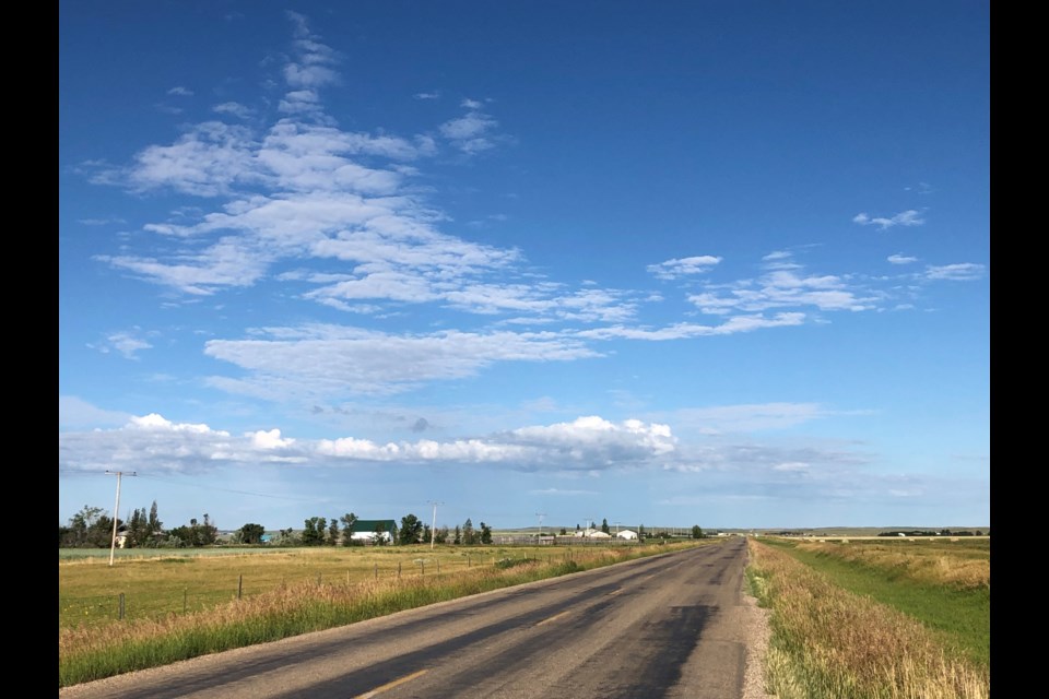 Saskatchewan's Land of Living Skies: on the highway toward Fort Walsh. Photo by Jason G. Antonio 