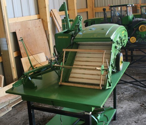 A model John Deere tractor that Danny Hawken donated to the Sukanen Museum. Photo courtesy Ron Walter