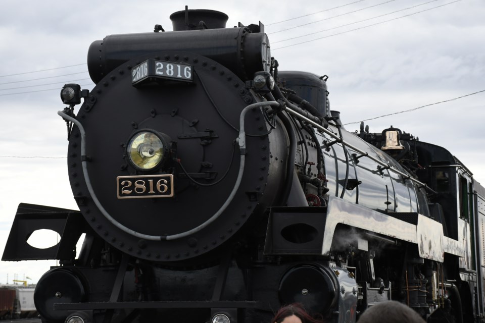 Pictures from the CPKC Final Spike Steam Tour's stop at the rail yards in downtown Moose Jaw April 28.