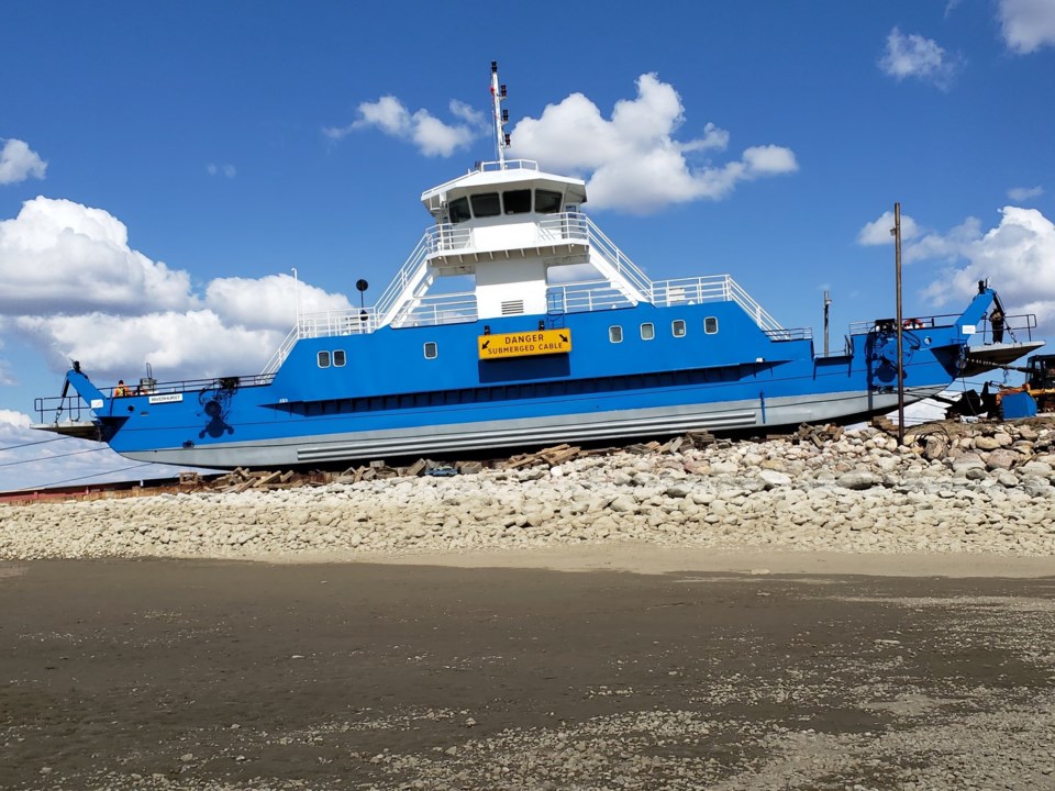 The Riverhurst Ferry is unable to begin safe operations