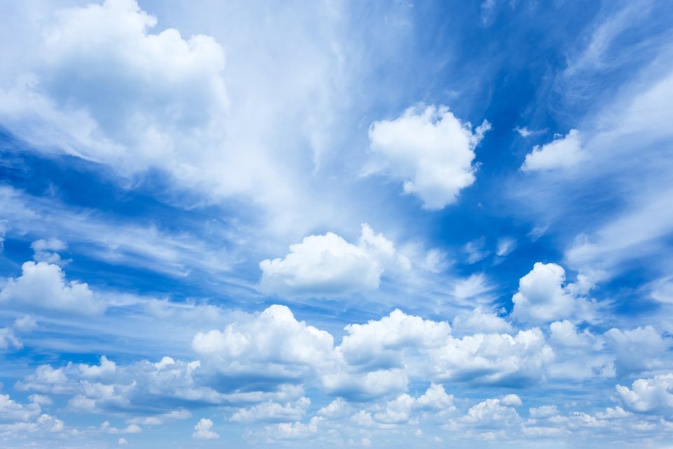 partly cloudy sky shutterstock