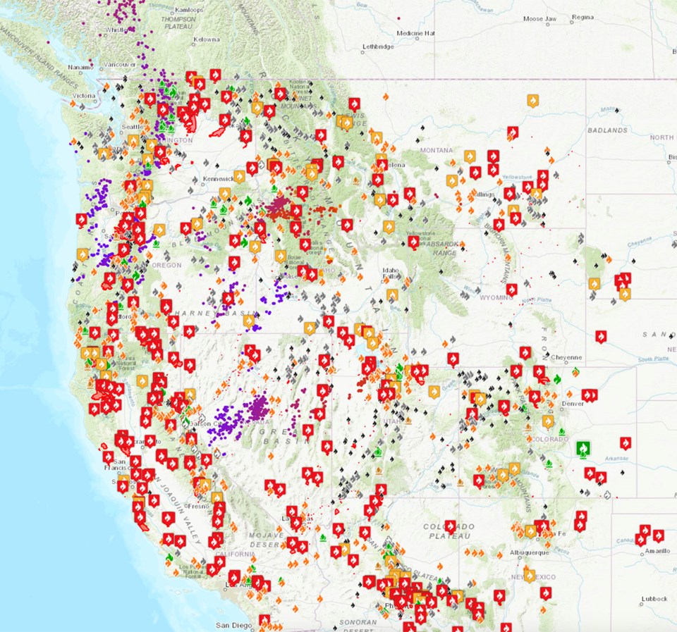 U.S. forest fires