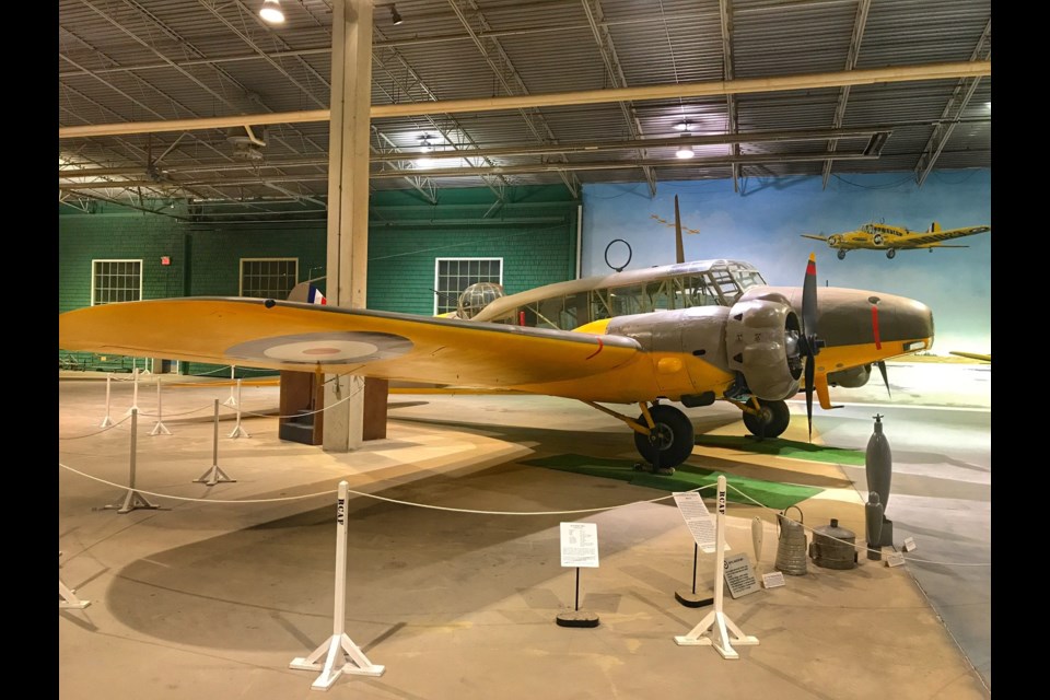 Anson planes were used to teach pilots and aircrews about bombing and gunnery. Photo courtesy Karla Rasmussen