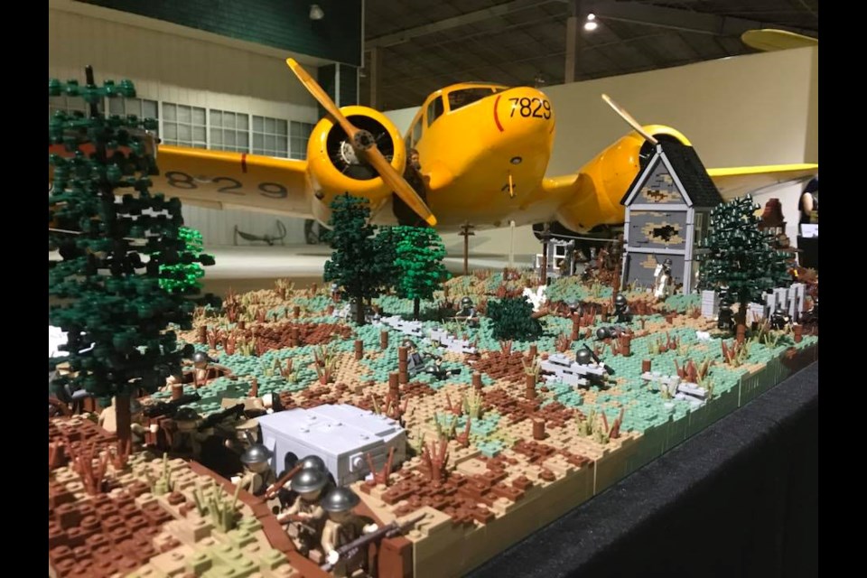 Brickspo Event: A past year’s Brickspo event exhibit of WWII