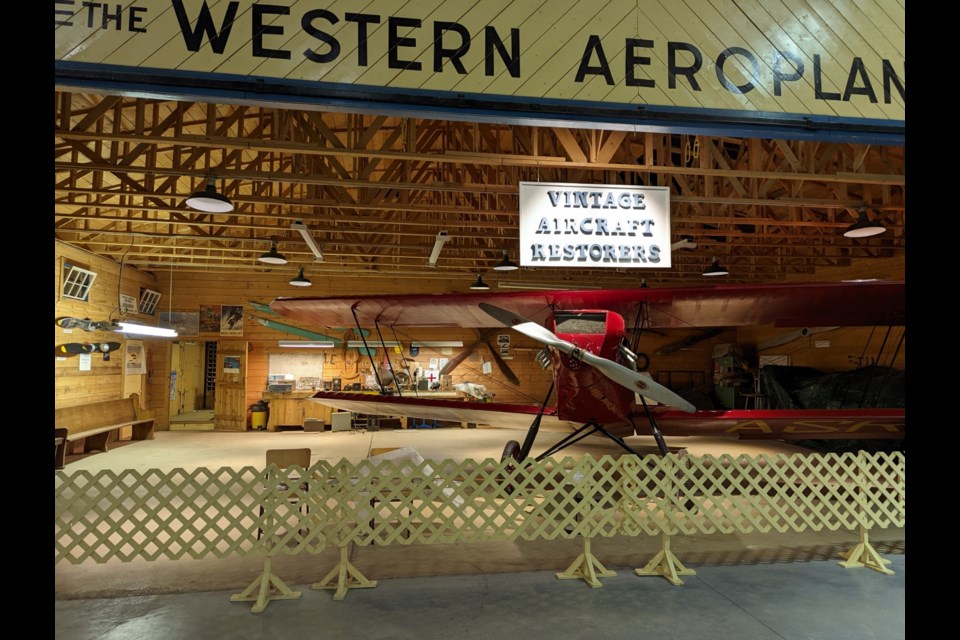 Vintage Aircraft Restorers hangar workshop. The VAR were an essential part of almost every aircraft exhibit in the museum