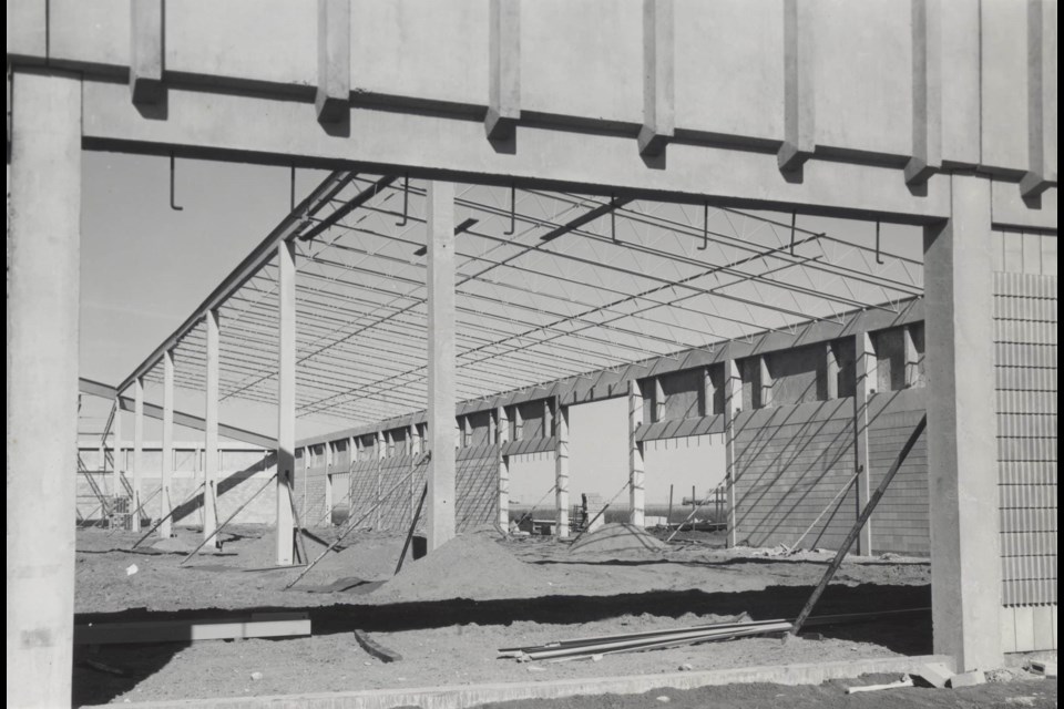 Moose Jaw's branch of the WDM under construction circa 1974-1975.