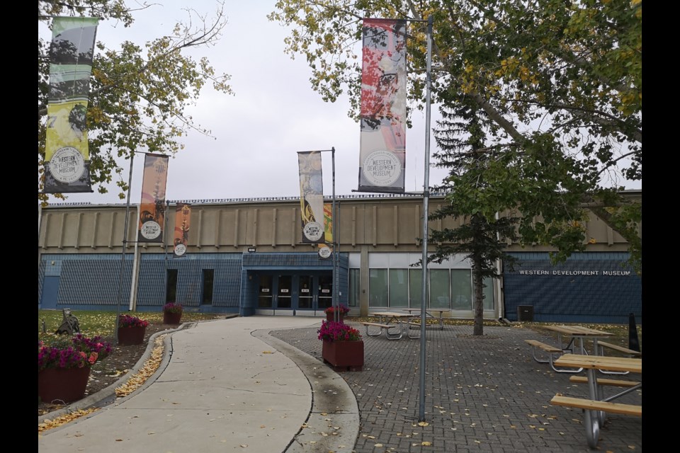 The Western Development Museum is located at 50 Diefenbaker Drive. 