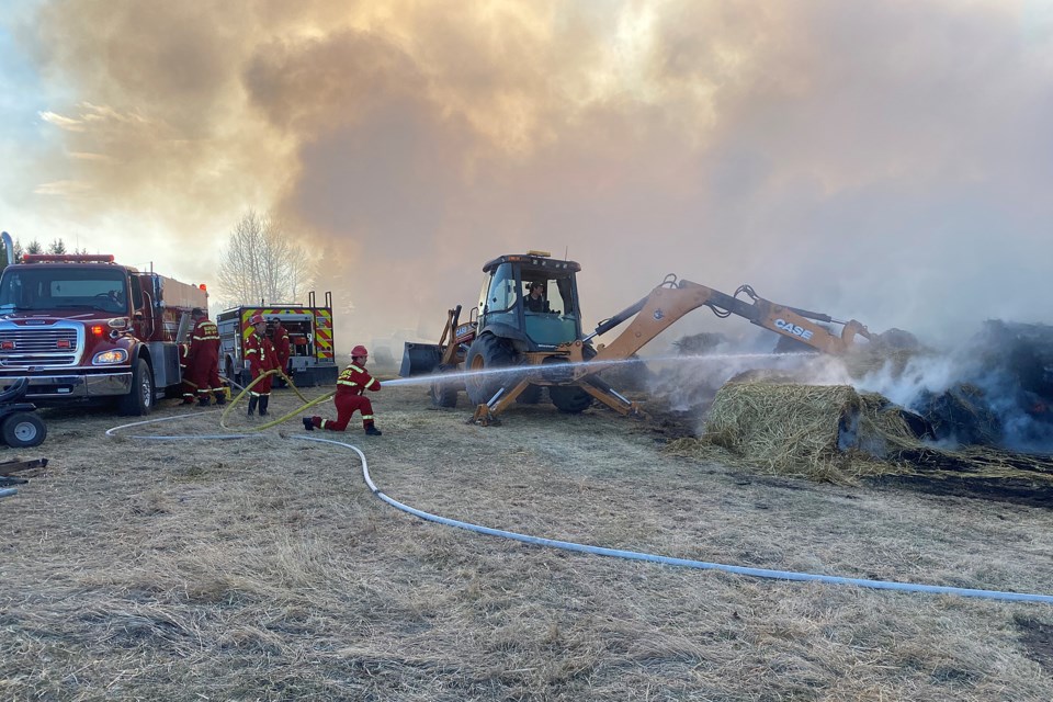 grass fire contained