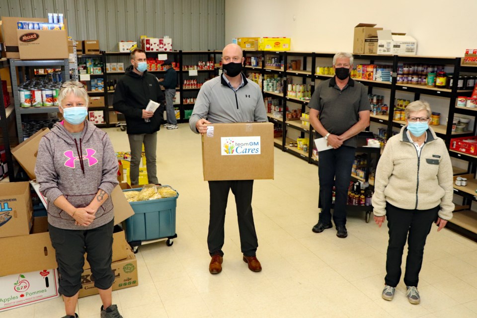 MVP Innisfail food bank mask donation 2021