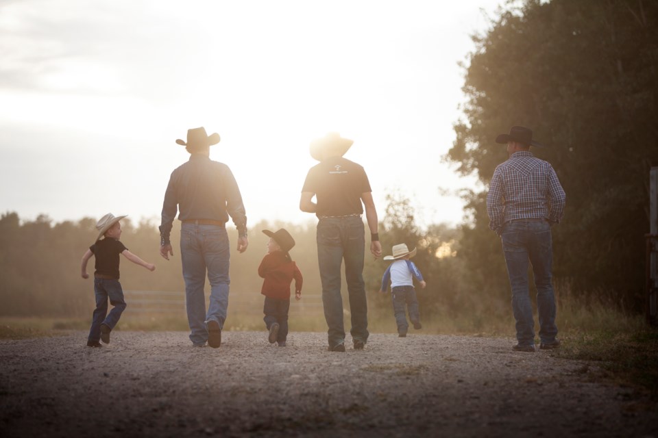 Cody Stamp with family and friends. From left to right is Tristan Stamp, Wyatt Daines, Connor Pullan, Cody Stamp, Brigham Daines and Craig Pullan. Kyiah Kristina Photography