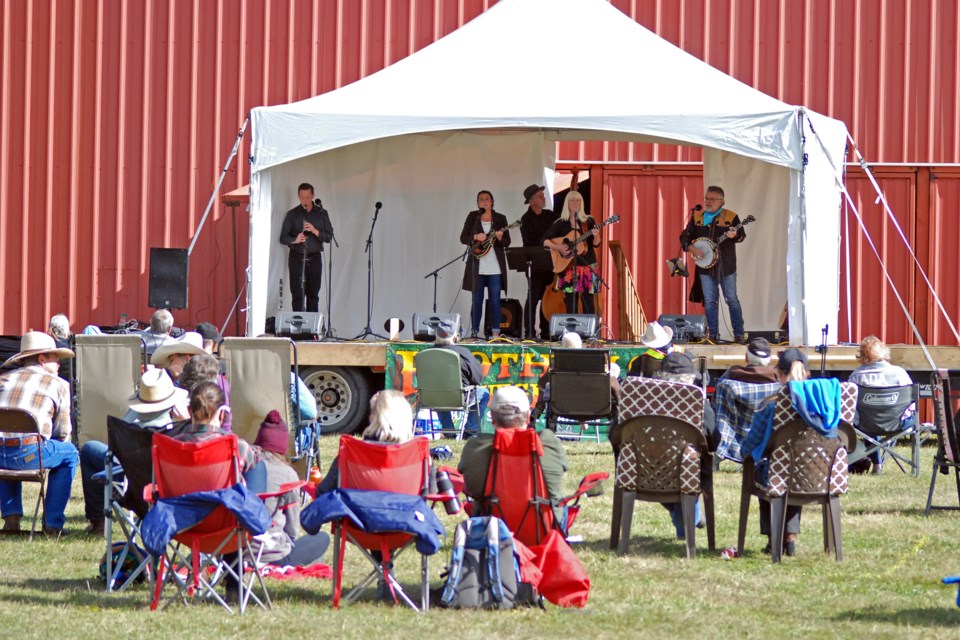 The full, three-day Shady Grove Bluegrass Music Festival is set to return to the Sundre Rodeo Grounds later this August following last year’s one-day teaser called Taste of Shady Grove. Due to lingering COVID-19 restrictions limiting international travel, the lineup that would usually include at least one or two acts from the U.S. will feature only bands from B.C. and Alberta. However, with Stage 3 of the provincial government’s economic relaunch strategy well underway, people won’t have to wear masks or distance unless they so choose.   
File photo/MVP Staff