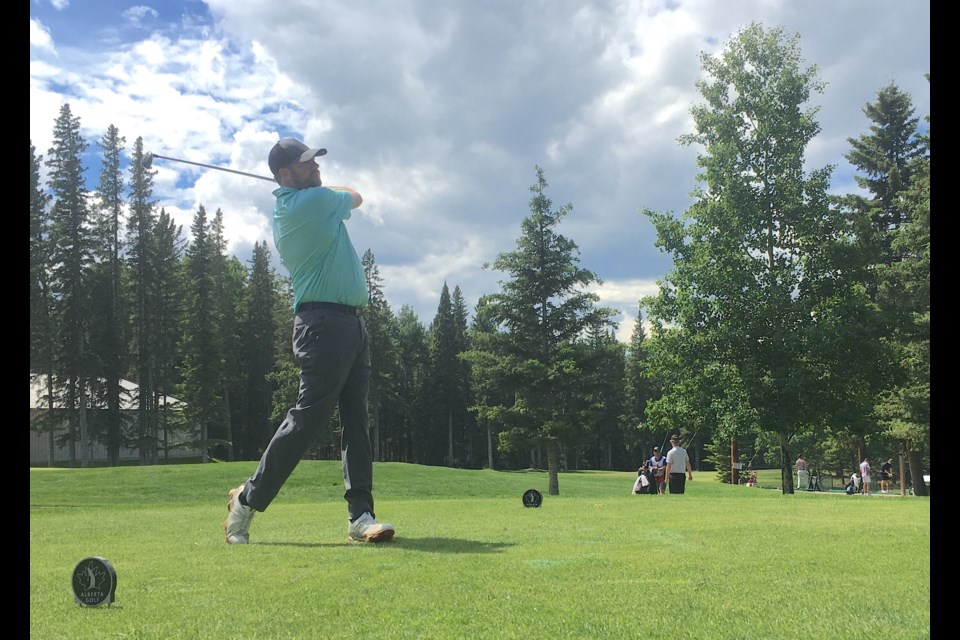 Scott Shouldice, Sundre Golf Club head pro, was among four local players competing last week in the 2022 Alberta Open. After the first two days, a cut brought the original pool of 120 players down to the top-60 and anyone who tied onto the final round. The third and last day during the final round on June 23 was cut short by around noon as a result of relentless rainfall. Shouldice ended up finishing in 20th place overall based on scores from the second day. He ranked 10th in the pro division. 
Simon Ducatel/MVP Staff