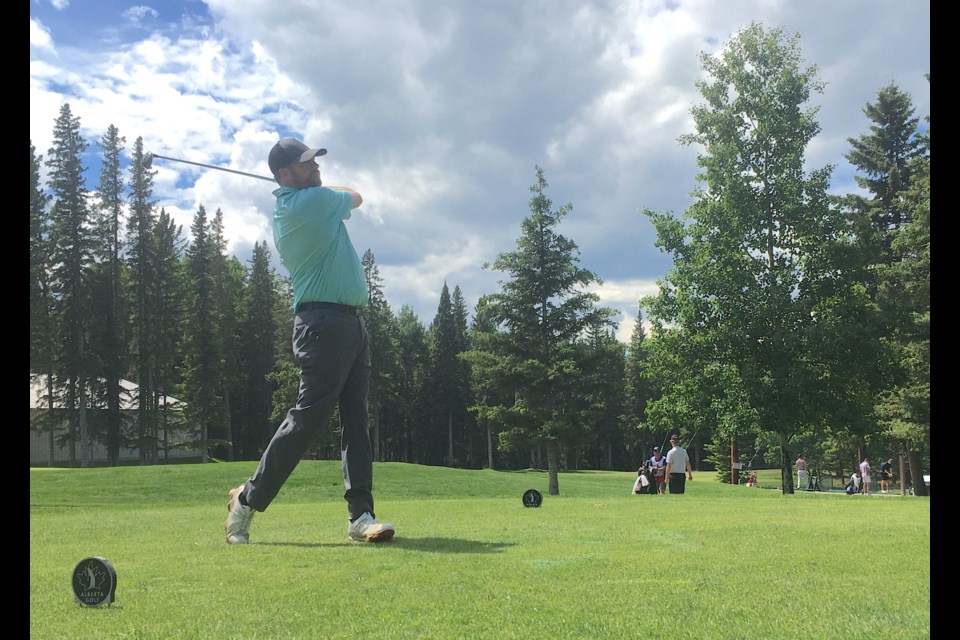 Scott Shouldice, Sundre Golf Club head pro, was among four local players competing last week in the 2022 Alberta Open. After the first two days, a cut brought the original pool of 120 players down to the top-60 and anyone who tied onto the final round. The third and last day during the final round on June 23 was cut short by around noon as a result of relentless rainfall. Shouldice ended up finishing in 20th place overall based on scores from the second day. He ranked 10th in the pro division. 
Simon Ducatel/MVP Staff