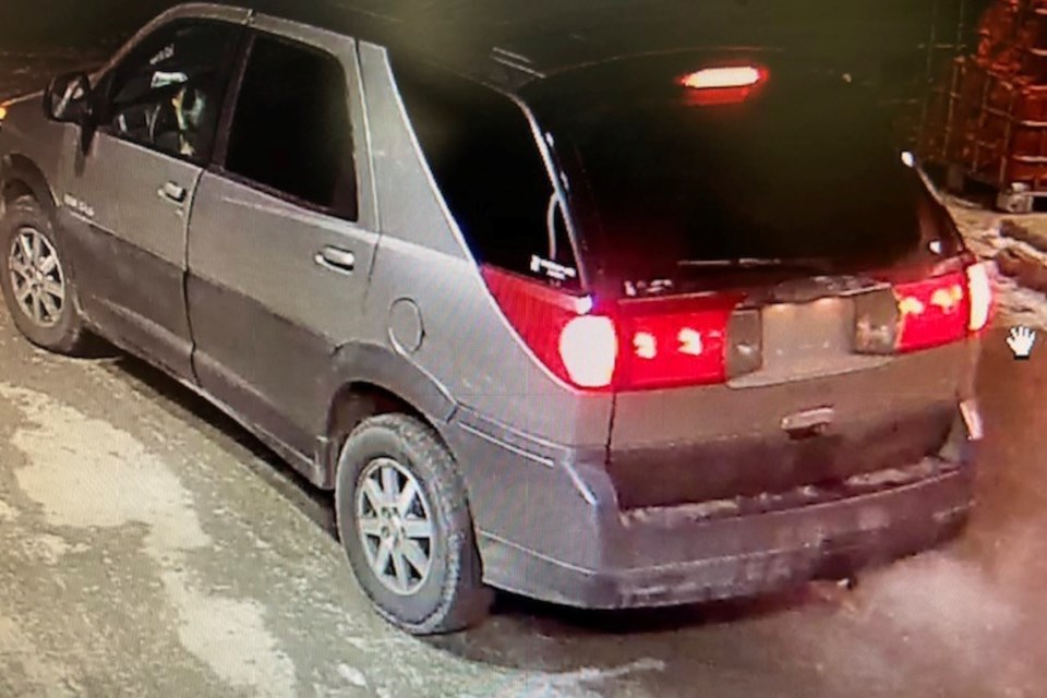 Police say a Bowden liquor store break-in suspect fled in this older model SUV that did not have a licence plate.
Photo courtesy of Olds RCMP