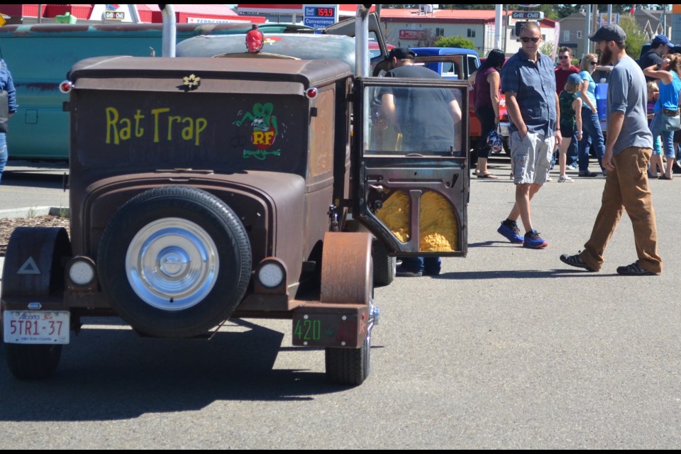 The Rat Trap, owned by  Daryll deSouza of Olds, was one of many attractions during the second annual Smoke Show Car Show, hosted Aug. 6 by Cam Clark Ford in Olds.