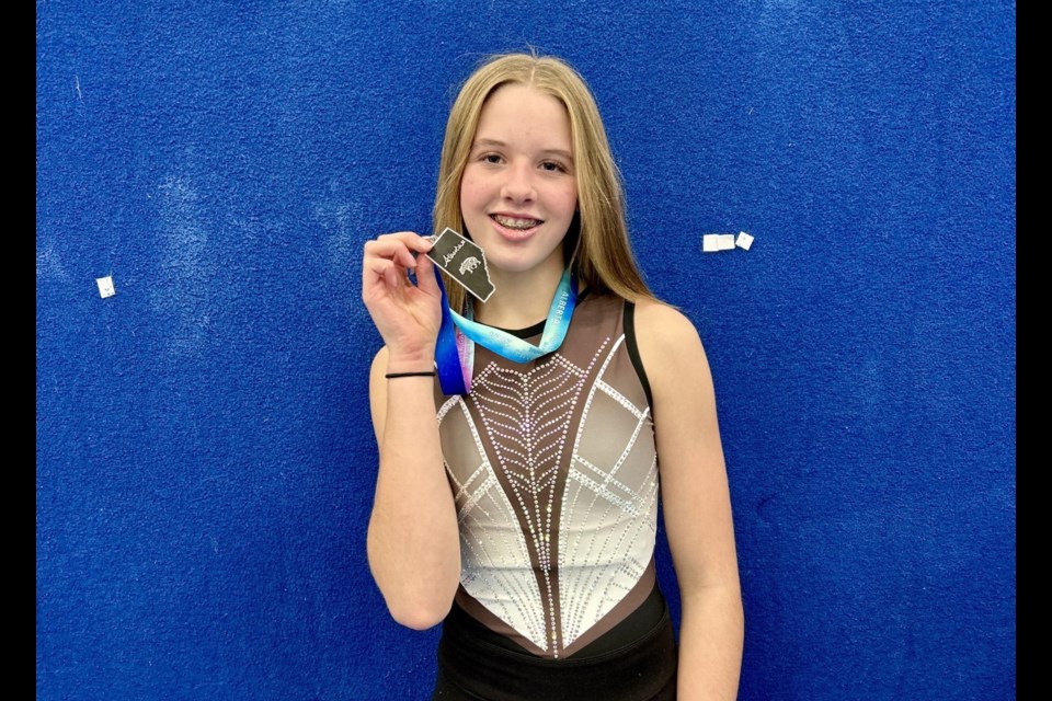 Carmen Watson, who competed in level 6, placed fourth on beam with a score of 9.550 out of a possible 10 and 14th overall with a score of 36.225 out of 40 during the Alberta Winter Games.