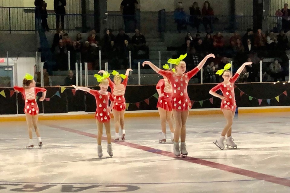 The Modified Starskate group performs "Tutti Fruitti" during Sunday's carnival. They were coached by Jenna Cullum and Callie Manko.
Dan Singleton/MVP Staff