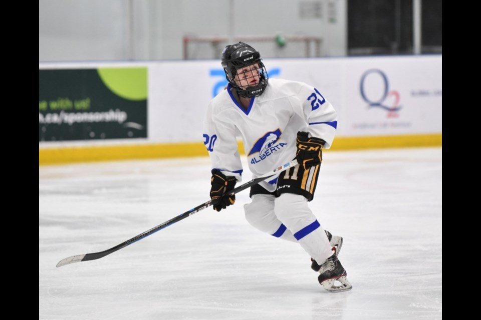 Ceder Thorburn heads up-ice.
File photo