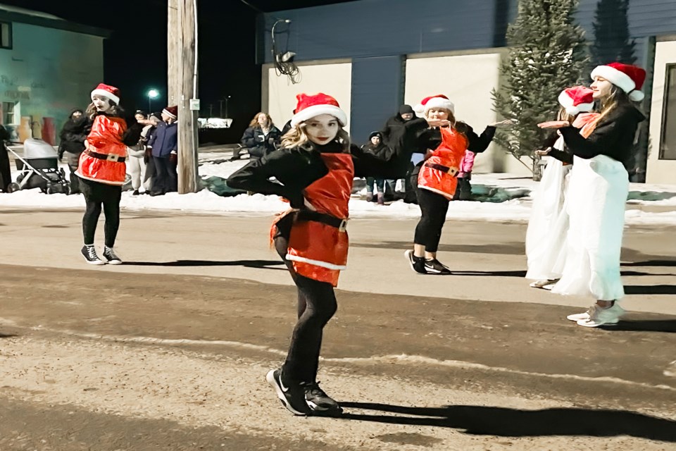 The dancers of Joy's School of Dance thrilled the large crowd at Innisfail's Countdown to Christmas along 49th Avenue on Nov. 18 with a shortened performance from Narnia. Johnnie Bachusky/MVP Staff