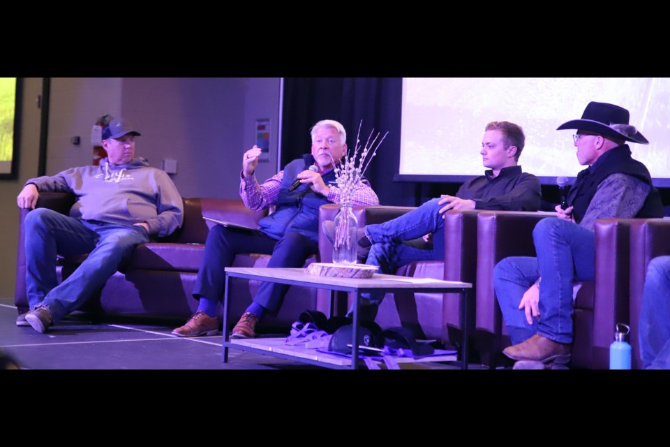 Rob Saik, founder and CEO of AgvisorPro, makes a point during the panel discussion.