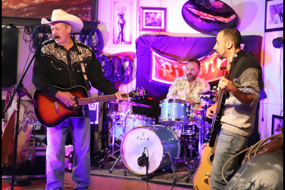 Cowboy Ted performed in Tracks Pub Oct. 6, with a couple of guys to back him up.
