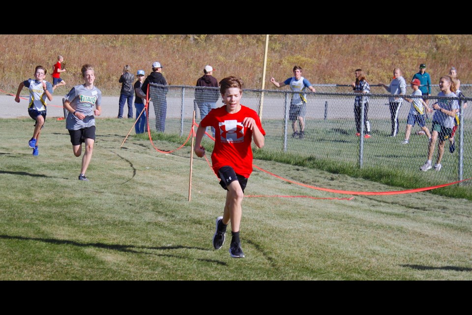 Organizers and athletes could not have hoped for much more favourable early fall weather conditions on Tuesday, Sept. 28 for a cross-country divisional meet hosted in Sundre as the sky was largely clear with an occasional breeze to help keep things cool. 
Simon Ducatel/MVP Staff