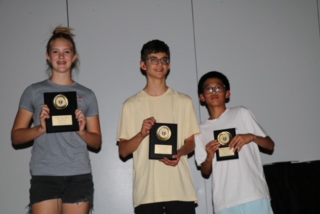 École Deer Meadow School basketball free throw contestants Molly Weigum, Sawyer Winfield and Brayden Esguerra all placed in the top three in the province in their age groups. 
Photo submitted