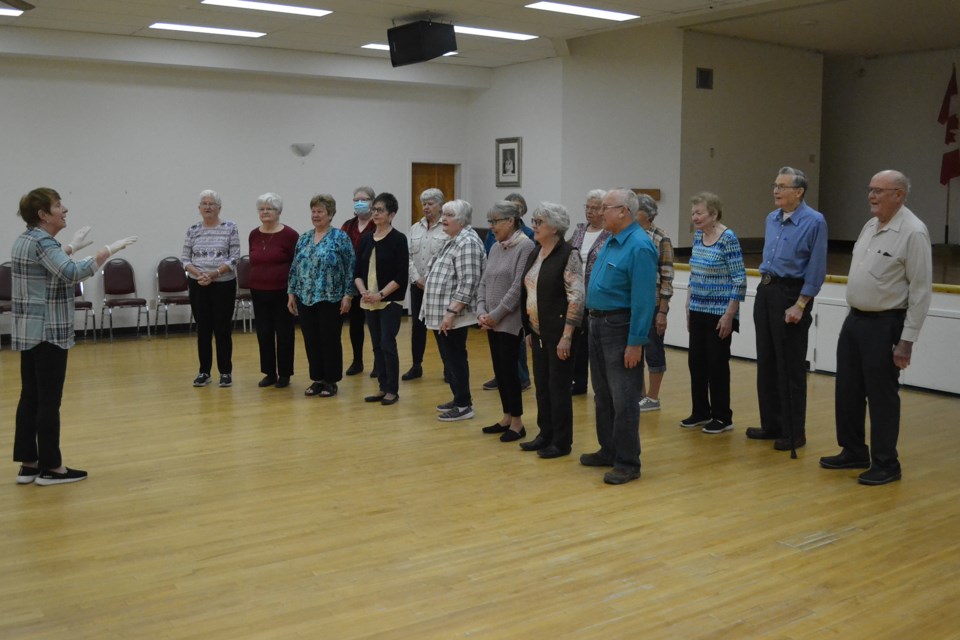 MVT Evergreen Choir practice